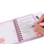 Weibo Bouquet Cute Mini Spiral Notebook with Rope Handle – Cartoon Rabbit Memo Notebook for Students & Gifts - Image 2