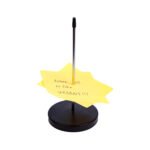 Weibo Metal Memo Spike Note Holder with Heavy Base – Desktop Receipt & Message Organizer - Image 2