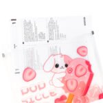 Weibo Cute Popsicle Cartoon Zipper Document Pouch WB-5853 – A4 Translucent File Bag with Hanging Ring for School & Office - Image 2