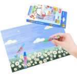 Weibo Color Oil Pastels WB-1211-18 - Vibrant 18 Colors Set for Kids and Student Art Activities - Image 2
