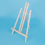 Weibo Mini Canvas with Wooden Easel Set WB-2430 - Portable Tabletop Blank Canvas Painting Kit for Kids and Beginners - Image 2