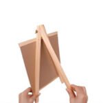 Weibo Mini Wooden Tabletop Easel WB-02036 - Portable Folding Tripod Display Stand for Small Canvas, Photos and Kids Art - Image 2