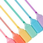 Weibo Boow Fluorescent Highlighter Set WB-907-6 - Cute Bear Shaped Pastel Highlighters 6-Pack for Students and Kawaii Stationery Lovers - Image 2