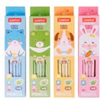 Weibo WB-9506 HB Student Pencil Set – Cute Cartoon Wooden Pencils for Writing & Sketching - Image 2