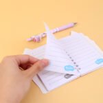 Weibo Messy Cat Bubble Tea Cute Spiral Notebook with Index Tabs – Thick Paper Cartoon Notebook for Students - Image 6