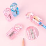 Weibo Cute Paw Crystal Pencil Sharpener for Kids & Students - Image 7