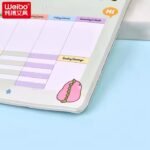 Weibo Little Dinosaur Spiral Notebook WB-95282 – Cute Cartoon Weekly Planner Desk Notebook for Students & Office - Image 3