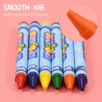 Weibo WB-56001 Kids Crayon Set – 6-Color Non-Toxic Smooth Crayons for Children Painting & Early Learning - Image 4