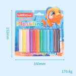 Weibo 24 Colors Modeling Clay WB-6079 - Safe Non-Toxic Plastilina Air-Dry Dough Set for Kids Creative Play and Art Activities - Image 4