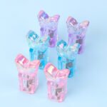 Weibo Butterfly-Shaped Mini Pencil Sharpener with Transparent Body WB-71108 – Cute Handheld Sharpener for Kids & School Use - Image 5