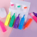 Weibo Fresh Fluorescent Highlighter Marker WB-101B - Vibrant Chisel Tip Highlighters for Students and Office Highlighting - Image 3