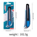 Weibo Heavy-Duty Snap-Off Utility Knife WB-2082 – 18mm Stainless Steel Box Cutter for Industrial, Office & Warehouse Use - Image 2