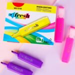 Weibo Fresh Fluorescent Highlighter Marker WB-101B - Vibrant Chisel Tip Highlighters for Students and Office Highlighting