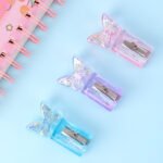 Weibo Butterfly-Shaped Mini Pencil Sharpener with Transparent Body WB-71108 – Cute Handheld Sharpener for Kids & School Use - Image 3