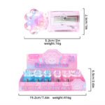 Weibo Cute Paw Crystal Pencil Sharpener for Kids & Students - Image 2