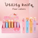 Weibo Cute Cartoon Mini Utility Knife WB-1209 – Safety Box Cutter with Stainless Steel Blade for Office, School & Home - Image 4