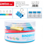 Weibo Binder Clips - Colorful and Durable for Office and School Use
