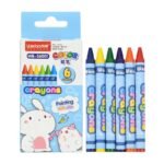 Weibo WB-56001 Kids Crayon Set – 6-Color Non-Toxic Smooth Crayons for Children Painting & Early Learning - Image 3