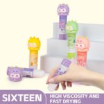 Weibo Cute Dinosaur Solid Glue Stick WB-6138 – High Viscosity, Fast-Drying Glue for School, Office & Crafts