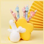 Weibo Cute Cartoon Bottle Clip Gel Pen Set WB-5669 - Press Ink Kawaii Pastel Gel Pens for Students and Creative Writing - Image 7