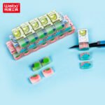 Weibo WB-3412 Cute Dinosaur Soft Eraser Set – Kids Cartoon Stationery Eraser for School & Art Use - Image 3