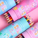 Weibo 24 Color Pencils Set WB-95303 – Bright Pigment Hexagonal Colored Pencils in Drum Tube - Image 3