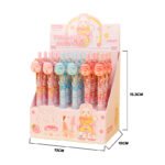 Weibo Cute Cartoon Bottle Clip Gel Pen Set WB-5669 - Press Ink Kawaii Pastel Gel Pens for Students and Creative Writing - Image 2