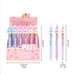 Weibo Cute Cartoon Ice Cream Clip Gel Pen Set WB-5671 - Kawaii Pastel Press Ink Gel Pens with Adorable Dessert Toppers for Students and Creative Writing - Image 2