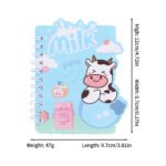 Weibo Cute Cow Themed Mini Spiral Notebook WB-95406 - Kawaii Pocket Notepad for Kids and Students - Image 5