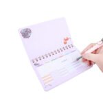 Weibo "Oh My Cat" Weekly Planner Spiral Notebook WB-95283 - Lavender Kawaii Desk Organizer for Students and Office Use - Image 2